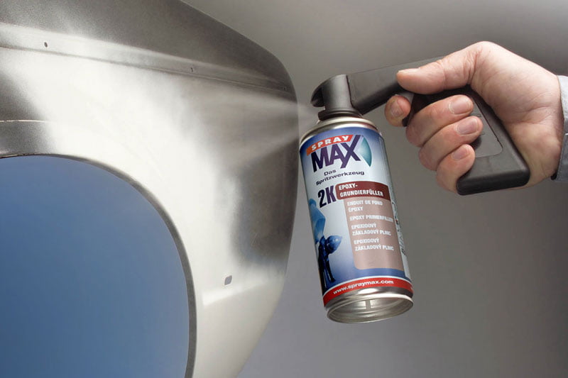 Spuiten met Spraymax 2K Epoxyprimer